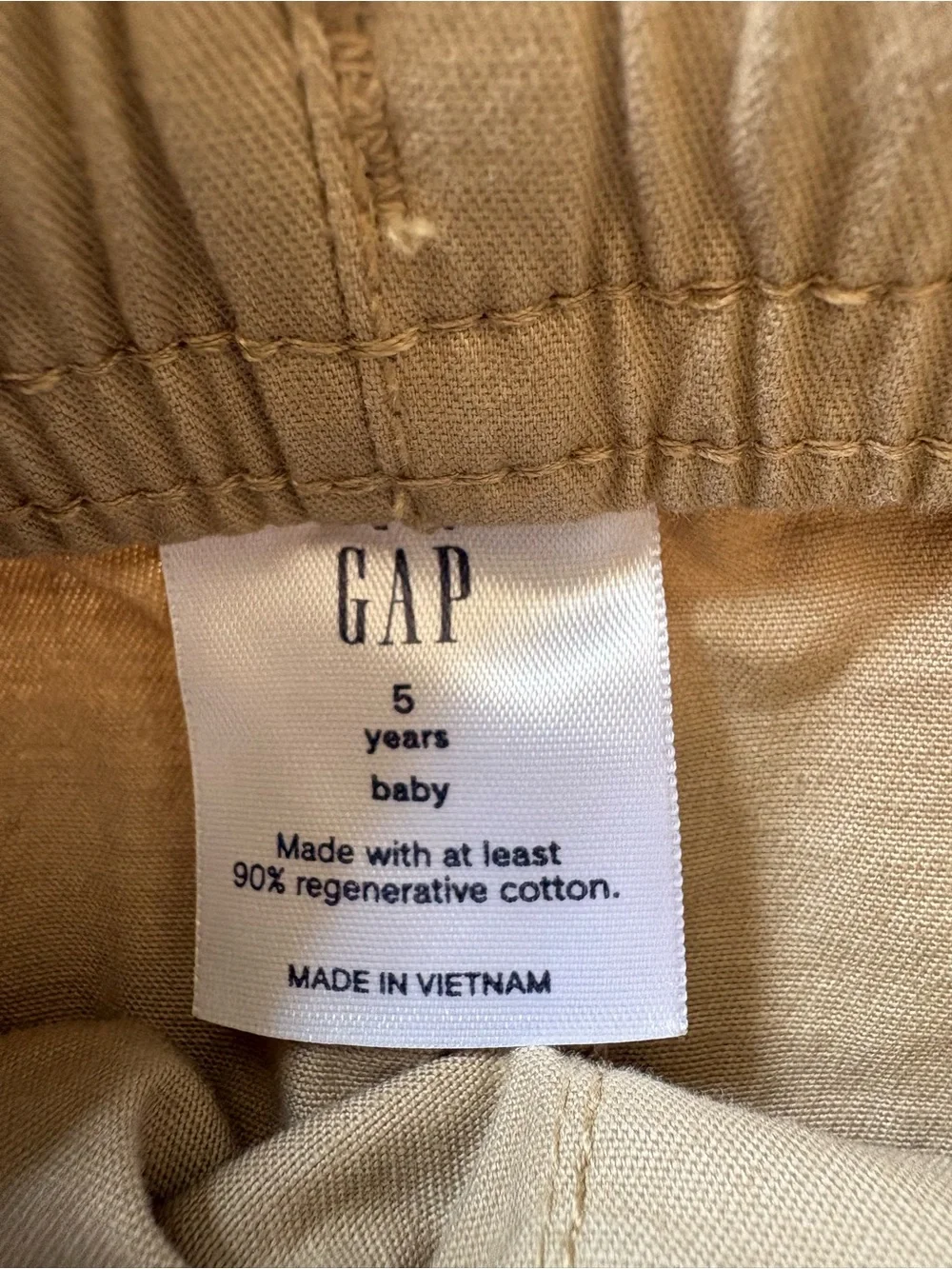 Lot Baby Gap Khaki Pull On Pants Shorts Beige Tan Uniform School Cotton Casual 5